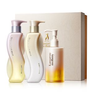 袋鼠妈妈准孕妇头皮洗发水套装沐浴油去屑止痒控油洗发露专用礼盒