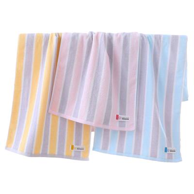 洁丽雅毛巾纯棉吸水不掉毛成人洗澡洗脸家用面巾全棉高档条纹批发