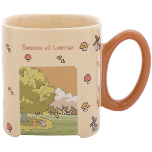 日式漫画风景马克杯陶瓷杯子家用喝水杯办公室情侣杯咖啡杯早餐杯