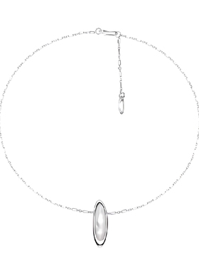 2024新款白蝶贝项链轻奢感独特耳环小众设计感时尚百搭项