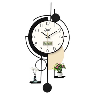 康巴丝创意挂钟客厅新款轻奢高级感时钟现代简约大气钟表挂墙装饰