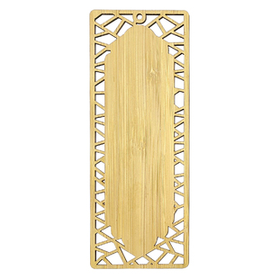 竹制古风屏风镂空书签掐丝珐琅景泰蓝底板竹片材料DIY定制刻字