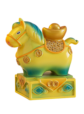 2026马年马上有钱吉祥物摆件创意