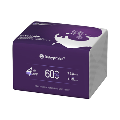 宝宝赞大包乳霜纸四层加厚