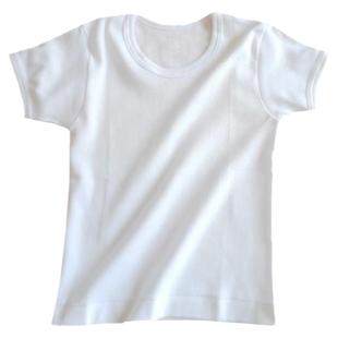 2件价新款修身纯棉儿童T恤纯白色短袖夏季男童女童宝宝打底衫舒适