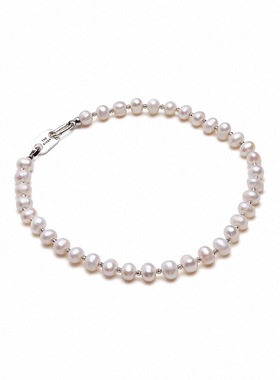 Riverine Adara「星链」原创基础款淡水珍珠串珠S925银饰颈链项链