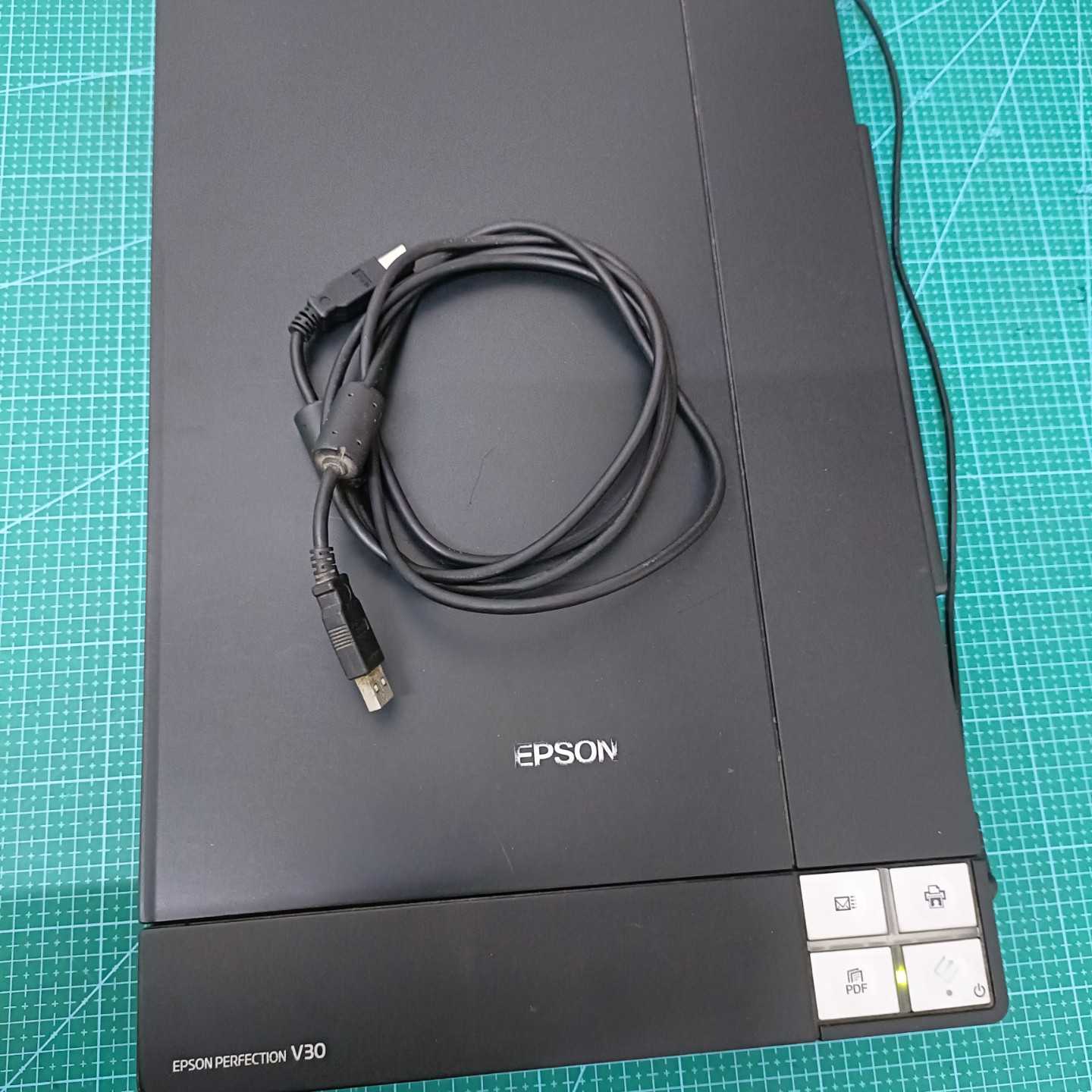 【议价-可维修】电源 V300扫描仪 带电源和数据线 有驱动光盘 因