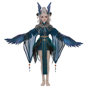 正版四分bjd娃娃Chihiro青鸾人形娃娃玩偶云肩刺绣潮玩汉服Joybjd