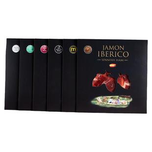西班牙火腿切片伊比利亚黑猪风干整腿现切黑标生吃即食5J后腿