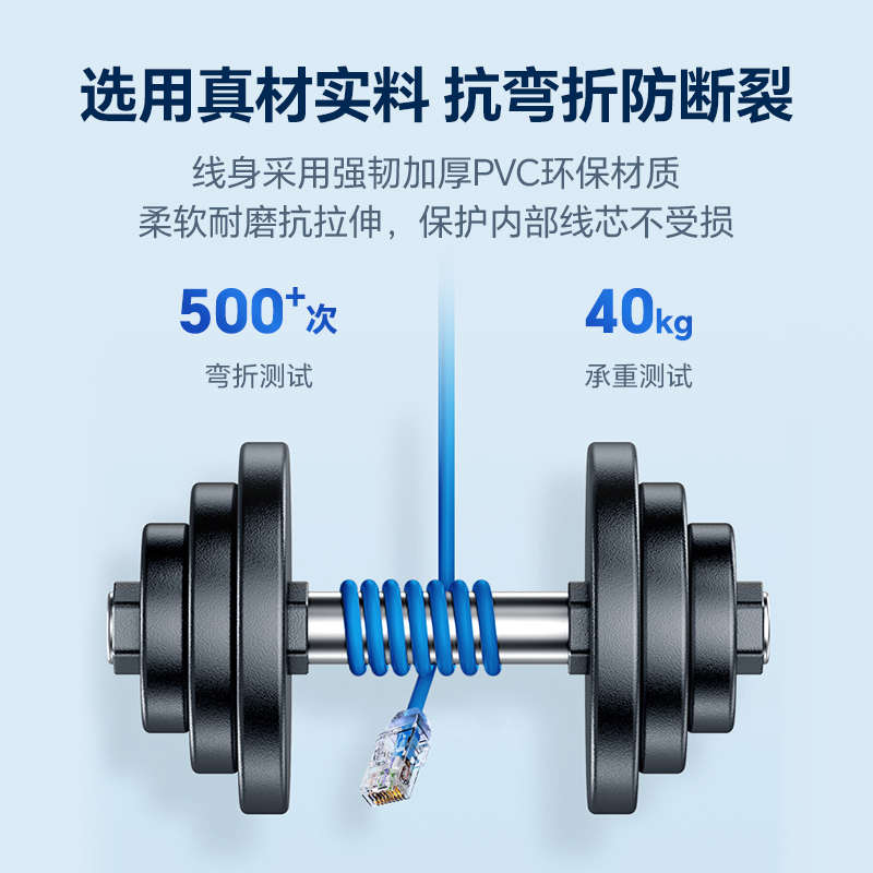 泛达panduit六类6非屏蔽网线细千兆跳线家用路由器电脑宽带连接线
