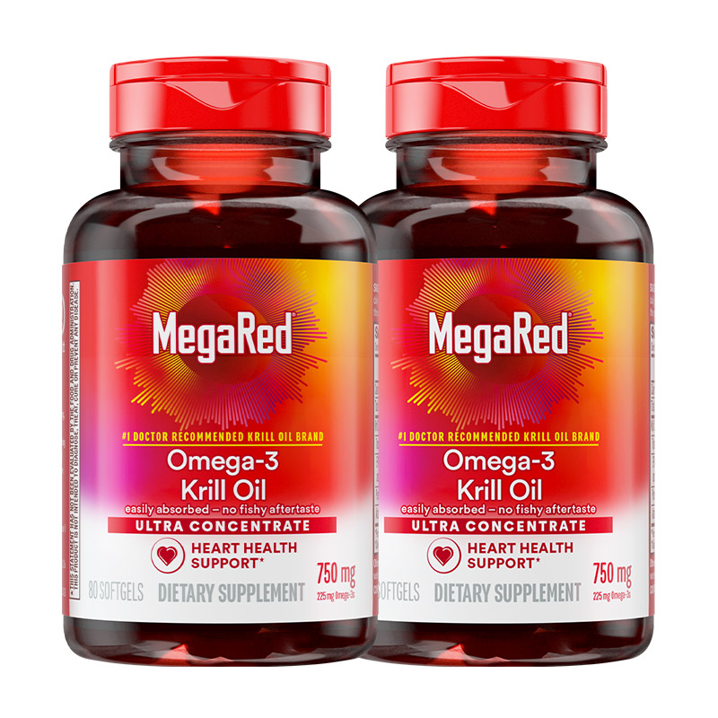 【2瓶裝】MegaRed/脈拓南極精萃磷蝦油omega3非魚油軟膠囊2瓶裝