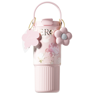 世大家保温杯女生高颜值2025新款大容量便携冰霸杯316L吸管水杯子