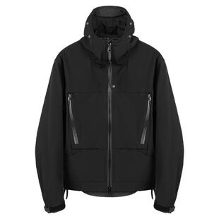 「宙盗」 弧形拉链交叠口袋调节帽加绒软壳冲锋衣J43「侵蚀装备」