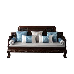 新中式红木沙发坐垫套罩中式实木家具防滑罗汉床靠垫专用垫子定制