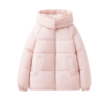 真维斯粉色保暖棉袄棉服