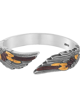 自由之翼足银999新中式定制戒指