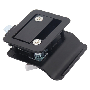 房车门锁内外双开改装仓门锁旅居车面板锁锌合金按压式机械芯通用