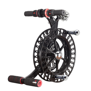 新款风筝线轴盘全合金背带轮刹车防倒转高档静音防缠绕专业收线器