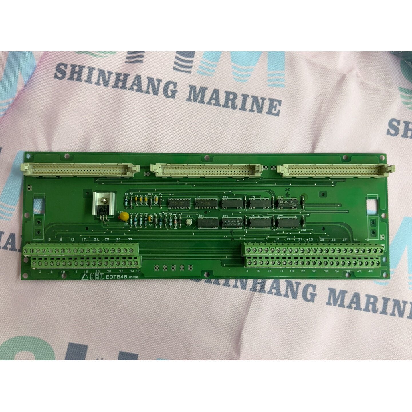 议价-HHI EDTB48工控IO板卡,,绿色PCB板,接