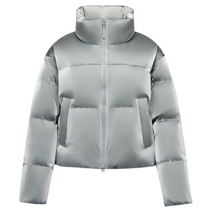 森马羽绒服女冬哑光肌理80绒子宽松立领2025新款小个子甜酷面包服