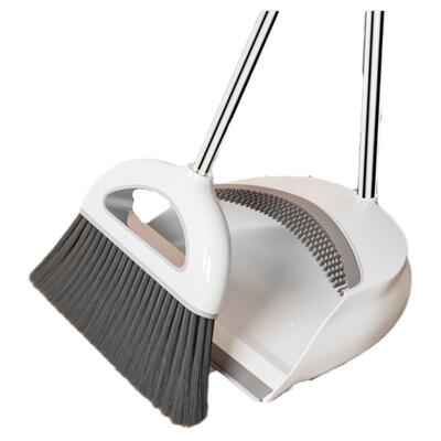 不锈钢软毛家用可折叠扫把套装