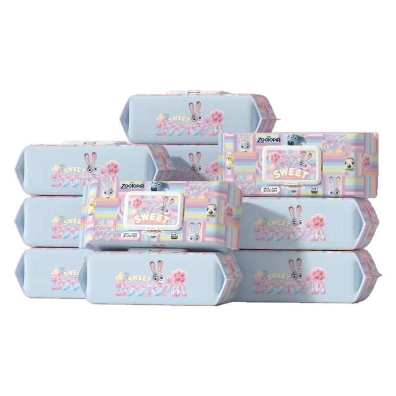 迪士尼50抽大包带盖湿纸巾