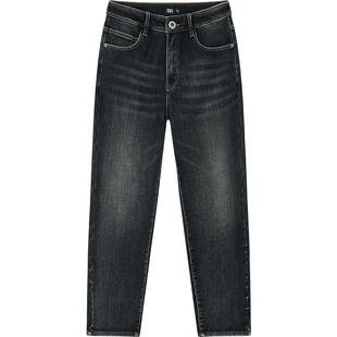 森柔|森马牛仔裤男冬季加绒弹力小脚裤复古简约通勤长裤显瘦显高