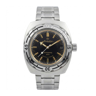 俄罗斯军表男夜光防震复古两栖蛙人自动机械200米防水VOSTOK进口