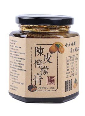 陈皮冰糖柠檬膏润喉化痰缓咳养生