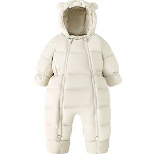 【热Hi科技】迷你巴拉巴拉羽绒服连体衣包手包脚新款婴儿衣服加厚