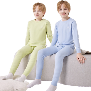 迪士尼男童秋衣秋裤套装全棉儿童内衣纯棉中大童男孩睡衣2025新款