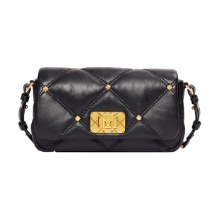 梦特娇女包新款羊皮菱格链条小方包小香风单肩斜挎包