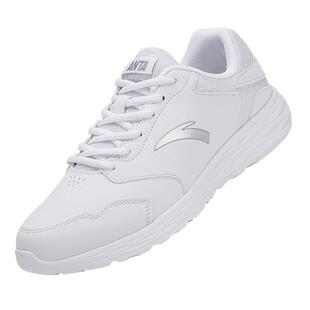 安踏男鞋运动鞋2026春季新款皮面防水保暖官方正品男士休闲跑步鞋