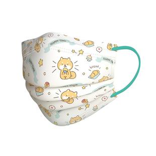 绿鼻子儿童口罩0-3岁6月婴幼儿专用口耳罩一次性小孩女宝宝防护罩