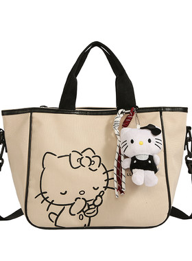 hellokitty凯蒂猫手提袋帆布包女
