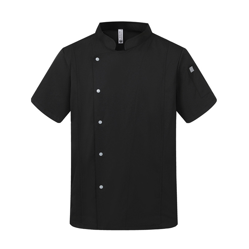 夏季厨师工作服短袖透气可定制