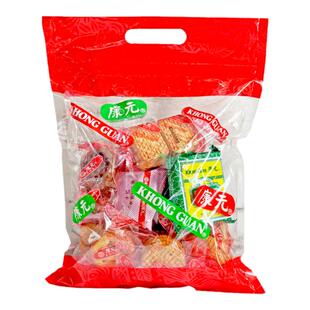 康元饼干家庭装507g椰子奶油夹心饼干咸味香酥条独立包装营养早餐