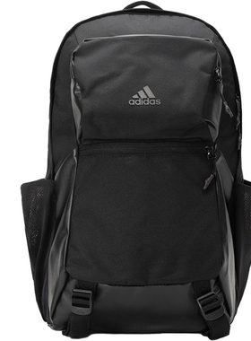 阿迪达斯双肩包男包女包黑色大容量运动包24新款学生书包休闲背包