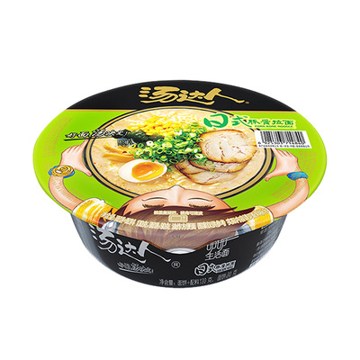 汤达人方便面碗装日式豚骨面拉面