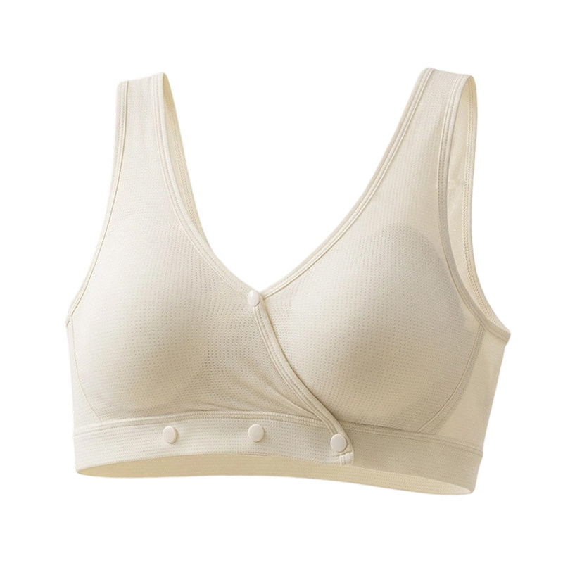 柔我ROVO哺乳内衣睡眠可穿前开扣可调节聚拢孕妇产后喂奶背心文胸