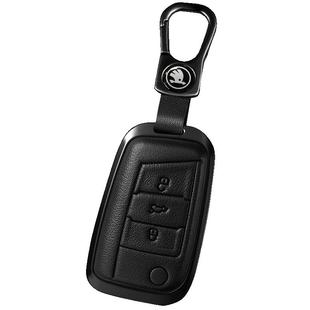 斯柯达钥匙套明锐速派柯迪亚克柯米克柯珞克昕锐晶锐野帝真皮包扣