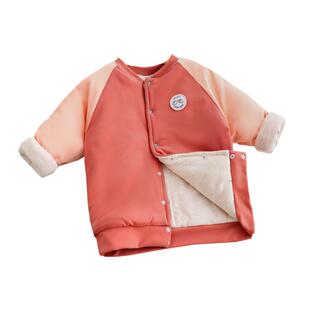 儿童棉衣外套男女童纯棉内胆加厚夹棉德绒小棉袄内穿棒球校服神器