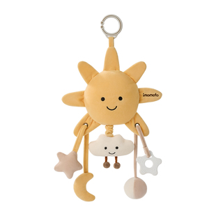 新生儿推车玩具挂件床铃婴儿车载悬挂式宝宝音乐拉铃挂件安抚挂饰