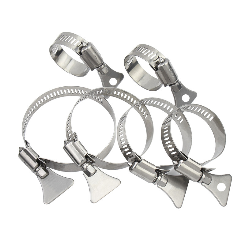 金超304不锈钢手柄喉箍手拧卡箍抱箍管箍水管收紧箍圈固定夹管卡