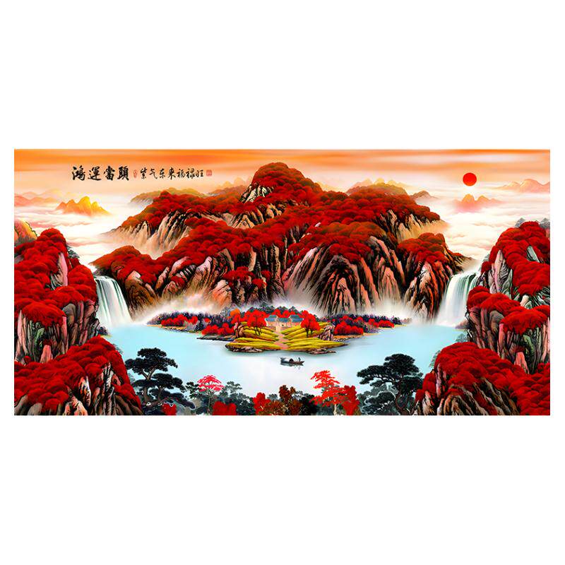 小娥姐姐现代客厅鸿运当头十字绣