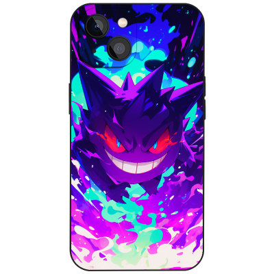 耿鬼宝可梦手机壳适用于苹果16华为VIVO小米15动漫OPPO艺术插画Air卡通MagSafe磁吸充电iPhone17ProMax二次元