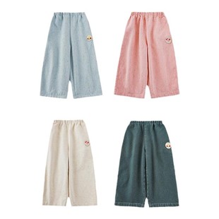 幼悠男童宽松裤型弹力腰头彩点提花休闲牛仔裤春秋新款儿童裤子潮