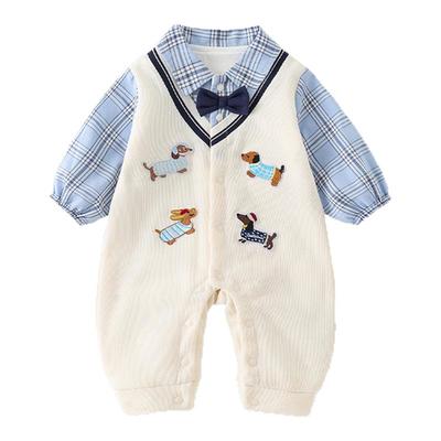 春秋装学院风假两件婴儿秋季衣服