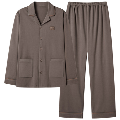 德绒睡衣男款秋冬季加肥加大码男士珊瑚绒磨毛加绒加厚家居服套装