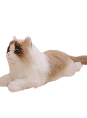 仿真克隆布偶猫猫咪可爱公仔摆件